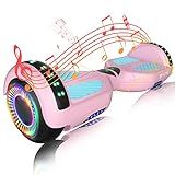 SIMATE 6.5" Hoverboard with Bluetooth & LED Lights, Self Balancing Hover Boards for Kids & Adults & Girls & Boys, for All Ages