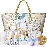 spa luxetique Spa Gift Baskets for Women - Gift Set for Women,15pcs Luxury Relaxing Spa Kit with Bath Bombs, Birthday Gifts Body and Bath Set