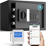 FORFEND Smart Home Safe | WiFi Safe Box App Lock/Alarm | Voice Command, Kidnap Alarm, Tamper Detect, Frozen Mode, Sub Account| Digital Safe Anti Theft