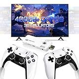 Upgrade Retro Game Stick Pro, Wireless Retro Gaming Console with 40000+ Games, Built-in 38 Game Emulators, Plug and Play Video Games for TV, 4K, Retro Game Console with Dual 2.4G Controllers (64G)
