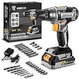 Power Drill Cordless: DEKOPRO Cordless Drill 20V Electric Power Drills Set Tool Drills Cord-less Set with Battery and Charger