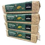 All Walks 40 Liters(4 x 10L Bags) Premium Natural Hemp Bedding, Odor Control, Low Dust, Highly Absorbent, for Rabbits, Hamsters, & Small Animals, Biodegradable, Made in USA