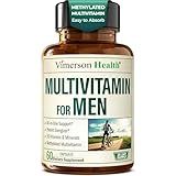 Multivitamin for Men – Methylated Mens Multivitamins & Multiminerals Capsules with Vitamin B12, A, D, C, Zinc, Magnesium & More for Complete Daily Support – High Potency Bioavailable Vitamins for Men