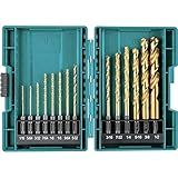 Makita B-65399 Impact Gold 14 Pc. Titanium Drill Bit Set, 1/4 In. Hex Shank