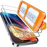 TOCOL for iPhone 15 Screen Protector [Military Grade Shatterproof] HD Tempered Glass for iPhone 15 Full Coverage Screen Protector, Anti-Fingerprint, Easy Installation, 2 Packs