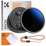 K&F CONCEPT 52mm Variable ND Camera Lens Filter ND2-ND400 (1-9 Stops) + Filter Cap + Cleaning Cloth 18 Multi-Layer Coatings Adjustable Neutral Density Ultra Slim for Camera Lenses(K-Series)
