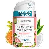 ESSENLIS Dark Spot Remover for Face, Body, Underarms, Armpit, Knees, Elbows, Sensitive Area, Promotes Anti-Aging Effect, Dark Spot Corrector for Women and Men (1.7 Fl Oz (Dark Spot Remover))
