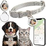 GPS Tracker for Dogs & Cats Smart Collar Real-Time Tracking No Monthly Fee | Dual System Compatible, IP68 Waterproof, 10+ Months Steady Operation, 360° Reflective Ultra-Light Collar For All Size Pets