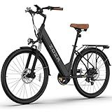 ZDZA Electric Bike for Adults 26'', 1200W Peak Motor, 65 Miles Max Range E Bike for Adults with 7-Speed, 48V Removable Battery, Front Suspension, Adult Electric Bicycle for Commute Beach Snow