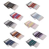 Cozumel Authentic Mexican Blanket, 10 Pack, 72x48 inches, Made in Mexico - Yoga Blanket for Studios - Outdoor Picnic/Camping Blanket, Saddle Blanket, Serape, Decor, Throws (Assorted, Random)