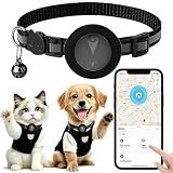 Pet GPS Tracker Collar for Cats,Mini GPS Dog Tracker,No Monthly Fee Location,Smart Pet Activity Tracker,Works with Apple iOS Find My,IP67 Waterproof Finder Tag Global Tracking*