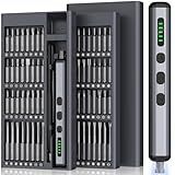 Mini Electric Screwdriver, 3.7V Precision Screwdriver Set Cordless Screwdriver Rechargeable 72 In 1 Magnetic Bit Repair Tech Tool Kit for Electronics Computer Phone Laptop Camera RC Car Watch Glasses