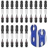 EXBKAMY 32 PCS Solar Panel Connectors MC4，1000V/30A Solar Connectors（10AWG）