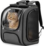 Pecute Cat Backpack Carrier,Large Space Dog Backpack Carrier,Ergonomic,Gray