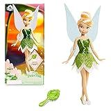 Disney Store Official Disney Princess Classic Doll (Tinker Bell from Peter Pan), 11 Inches, Includes Brush with Molded Details, Fully Posable Toy in Classic Outfit - Disney Princess Toys for Girls