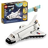 LEGO Creator 3 in 1 Space Shuttle Toys - Space Toys Building Set for Boys & Girls, Ages 6+ - Option to Build 2 Spaceships or Astronaut - Educational Gift for Kids Birthday & Holidays - 31134