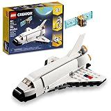 LEGO Creator 3 in 1 Space Shuttle Toys - Space Toys Building Set for Boys & Girls, Ages 6+ - Option to Build 2 Spaceships or Astronaut - Educational Gift for Kids Birthday & Holidays - 31134