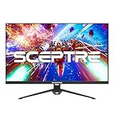 Sceptre New 27-Inch Gaming Monitor, FHD 1080p, Up to 180Hz, 1ms, DisplayPort, HDMI x3, FreeSync, FPS/RTS, 100% sRGB, Built-in Speakers, Machine Black (E275B-FPT165 Series, 2026)