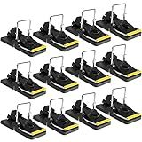 12 Pack Mouse Traps Indoor for Home, Reusable Mice Traps for House, Safe No Touch Humane Snap Traps, Small Mice Catchers for Home Indoor, Quick-Set Mousetraps Effective