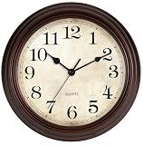 HYLANDA Wall Clock 12 Inch Vintage Decorative Battery Operated Silent