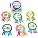 Fancy Land Happy Birthday Stickers for Kids Classroom Birthday Gifts 200