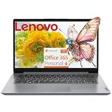 Lenovo Laptop Computer 2026 Edition for Students Daily Study, 1-Year Microsoft 365 Subscription, 14", 8GB RAM, 128GB eMMC, Lightweight Design, All-Day Battery Life & Fast Charging, Windows 11 Home