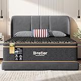 Bestier 14 Inch King Size Mattress - Cooling Gel Memory Foam, Organic Mattress Skin-Friendly, Memory Foam Mattress for Pressure Relief and Optimal Back Support, Made-in-USA (King, 80"x76"x14")