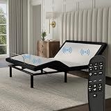 Blissful Nights e4 Queen Adjustable Bed Base Frame with Zero Gravity, Massage Motors, Anti-Snore, USB Charging, Nightlight, Wireless Remote, 10-Year Warranty, and No Tools Required Assembly