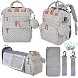 Orian Diaper Bag Backpack, Diaper Bag with Baby Changing Station, Large Travel Diaper Bag, Mosquito Net, USB Charging Port, Waterproof Unisex Baby Bag - 3 bonus gifts