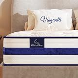 Vesgantti Full Size Mattress,12 Inch Hybrid Innerspring Mattress in a Box with Memory Foam,Support & Pressure Relief,Medium Firm Feel for Aults(Full Size)