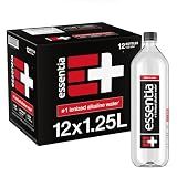 Essentia Water LLC , 99.9% Pure, Infused with Electrolytes for a Smooth Taste, pH 9.5 or Higher; Ionized Alkaline Water, Black, 42.3 Fl Oz (Pack of 12)