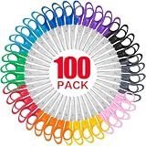 Toidgy 100 Pack Kids Scissors, 5 Inch Scissors Bulk for School, Blunt Tip Scissor for Kids Student Teacher,Kids Safety Scissor for Preschool Classroom Office Home,School Supplies Craft Cutting Paper