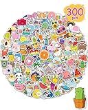 Sticker for Water Bottles, 300 Pcs/Pack Cute Vinyl Waterproof Vsco Laptop Stickers for School Students Gifts Classroom Teachers Prizes Stocking Stuffers Stickers for Kids Teens Girls