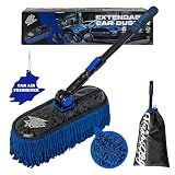 Flash Dog Car Duster Exterior - Wax Treated Cotton & Extendable Handle