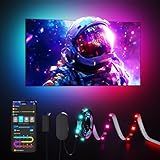 Govee TV LED Backlight Strip, RGBIC Smart LED Backlight for 40-50inch TVs, Music Sync, Wi-Fi Bluetooth & App Control, Works with Alexa & Google Assistant, 77 Scene Modes, Adapter