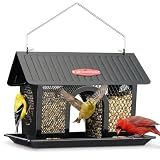 Kingsyard Wild Bird Feeder for Outdoors Hanging, All Metal