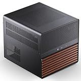 JONSBO N5 NAS Pc Case, E-ATX,12HDD+4SSD Drive Bay GPU HP Host, Supports Max. 4 GPU,E-A.TX(330mm) MB/ATX PSU Supports, with 3 Fans Built-in, 8 Slots PCI, Solid Wood Veneer Computer Case,Home Server
