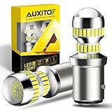 AUXITO 1157 LED Bulb White, Super Bright 2057 2357 7528 BAY15D LED Light Bulbs for Backup Reverse Signal Blinker Tail Parking DRL Brake Lights, 6000K White