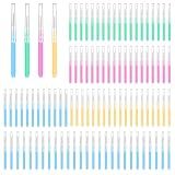 100PCS Interdental Brushes Between Teeth for Braces, Flossers Brush Cleaner, Orthodontic Flossers for Braces Cleaning Kit, Dental Teeth Cleaning Tools (Bright Colors, Multiple Sizes