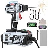 PLOWIC Portable Welding Machine:【2026 Next-Gen】110V Handheld Welder with Balanced Design, LCD Display & 3 Modes (MMA/Hot Start/Arc Force), 200A IGBT Inverter ARC Welder Gun Fits 1/16"-1/8" Rods, Gray