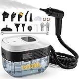 2500W Portable Handheld Steam Cleaner,54oz Large Capacity,3-Level Adjustable Handle,15s Fast Heating Steamer for Cleaning with 20 Pcs Accessories,Plug-and-Play Steam Cleaner for Home,Car,Kitchen,More