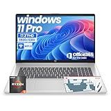 HP 17 Inch Laptop for Business, Office 365 for the Web, 20GB RAM & 512GB SSD, AMD Ryzen 5 7430U 6-Core Processor, FHD IPS Display, Windows 11 Pro, AI Copilot, Full Numeric KB