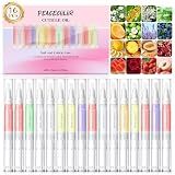 Peacecolor 16Pcs Cuticle Oil Pen for Nail Care