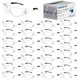 Salfboy Clear Safety Glasses Bulk of 30 Ansi Z87.1 Certified for Scratch Impact Resistant Lens Protective Eyewear for Work, Lab, Construction