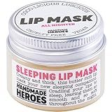 100% Natural Lip Butter Sleeping Lip Mask, Overnight Lip Moisturizer and Conditioner for Dry Lips. Intensive Lip Balm and Lip Therapy Skin Care with Mango butter (Original All Nighter)