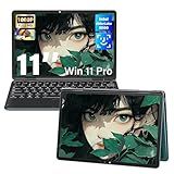 Svikou 11" Green 2-in-1 Convertible Touchscreen Laptop, FHD (1920x1200) IPS Display, in tel N100 Processor, 16GB RAM 1TB SSD, Facial Recognition, Backlit KB, USB-C,Win 11 Pro for Students & Travel