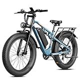Jasion EB5 Ultra Electric Bike for Adults, Peak 2500W Ebike with 52V 20Ah (1040Wh) Battery, Dual Suspension & Hydraulic Brakes, 26"x4" Fat Tire Off-Road Electric Bicycle