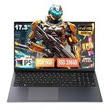 NBVCXSD 17 Inch Laptop, 8GB RAM 256GB SSD Laptop with Ryzen 5 (Up to 3.7GHz),IPS FHD Display, Webcam, Backlit Keyboard,RJ45,Dual Wi-Fi, Buletooth 5.0, HDMI, USB 3.0, Type-c Students HDMI,
