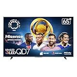 Hisense 65" Class QD7 Series Mini-LED 4K UHD Smart Fire TV (65QD7QF, 2025 Model) - QLED, HDR10+, Dolby Vision, Dolby Atmos, Game Mode Plus, ALLM, Alexa Built in with Voice Remote, Streaming TV, Black