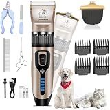 Gooad Dog Clippers for Grooming,Dog Grooming Kit for Heavy Thick Hair&Coats